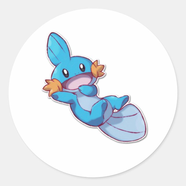 Mudkip Classic Round Sticker (Front)