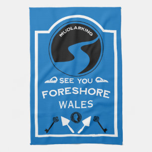 Mudlarking Hobby Gift Tea Towel