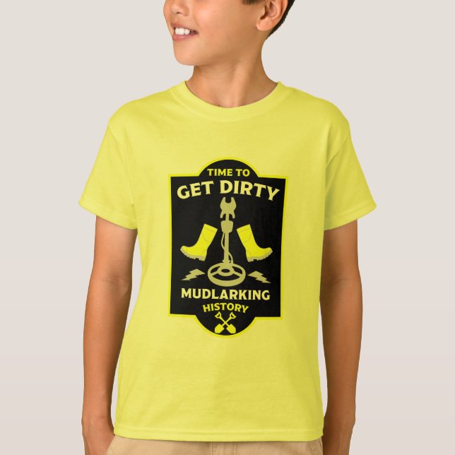 Mudlarking Metal Detecting T-Shirt (Front)