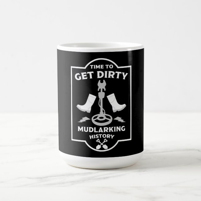 Mudlarking Treasure Hunting Magic Mug (Center)