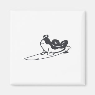 Mudskipper Is Surfing. Minimalist Design For Surfe Magnet