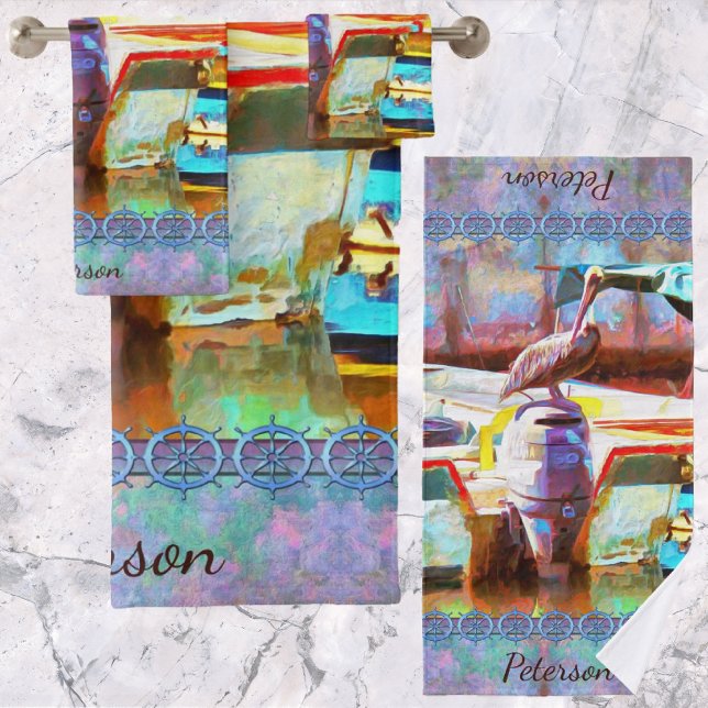 Muelle Los Peines Pelican 0463 Bath Towel Set (Creator Uploaded)