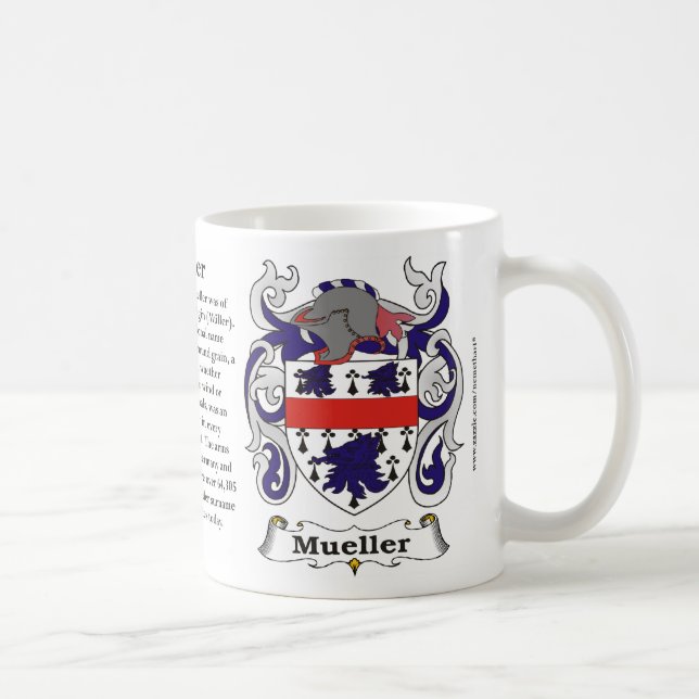 Mueller Family Coat of Arms Mug (Right)