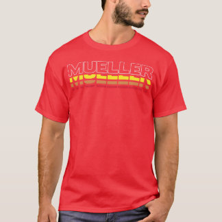 Mueller First Name Funny Vintage Sunset Mueller fa T-Shirt