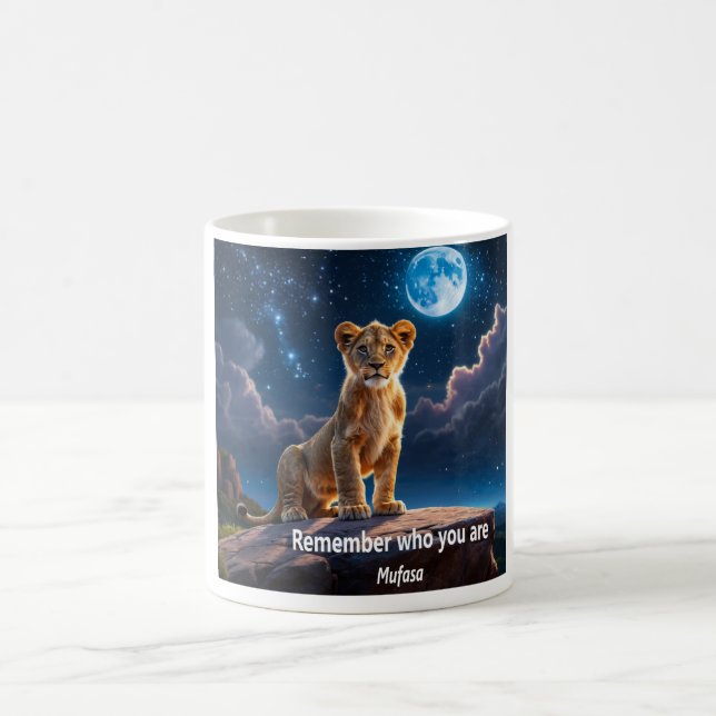 Mufasa Inspiring Phrase Coffee Mug (Center)