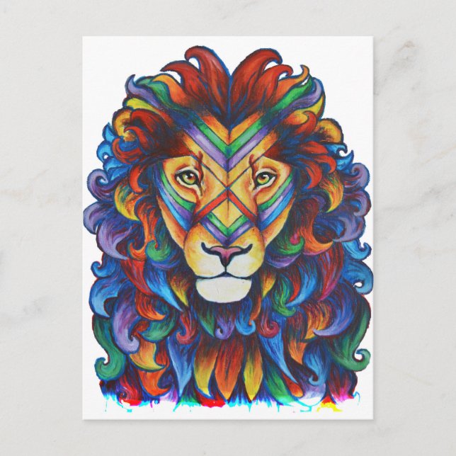 Mufasa's new hair do postcard (Front)