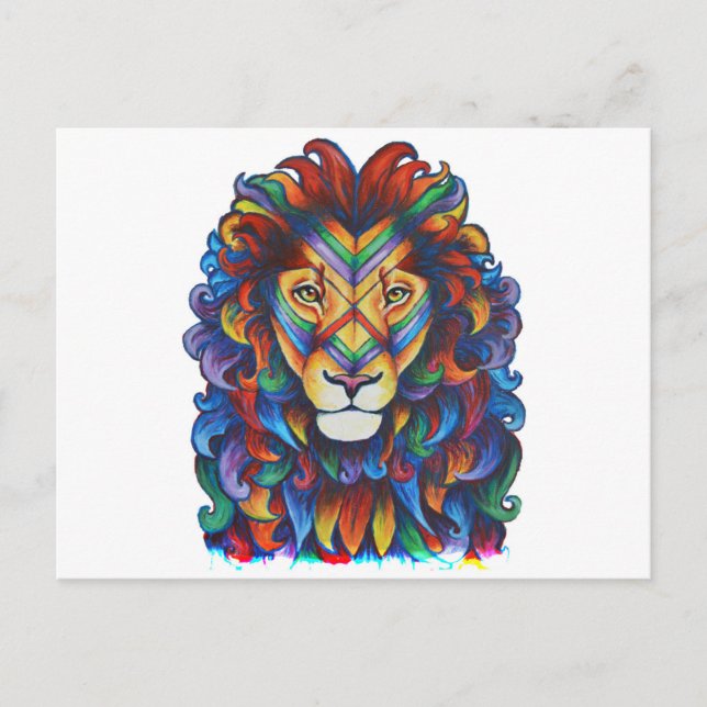 Mufasa's new hair do postcard (Front)