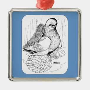 Muffed Tumbler Saddle 1978 Metal Ornament