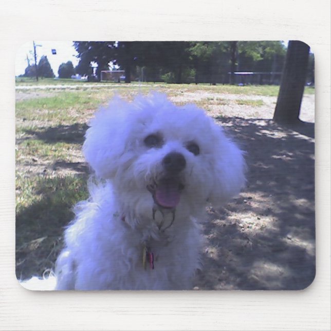 Muffie at the Dog Park Mouse Pad (Front)