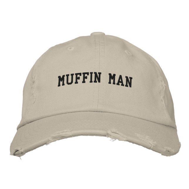 muffin man embroidered hat (Front)