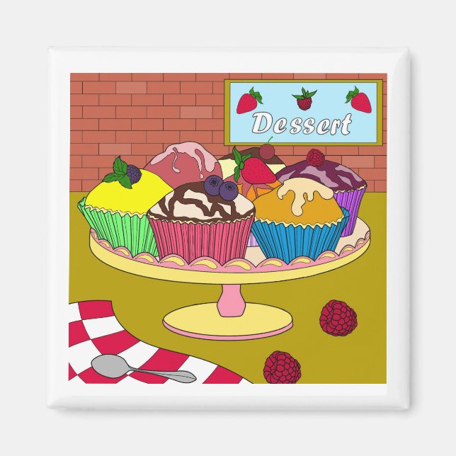 Muffin Plate Magnet (Front)