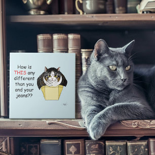Muffin Top Cat Ceramic Tile