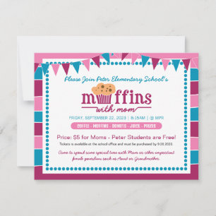 Muffin with Mum Invitation for School/Organisation