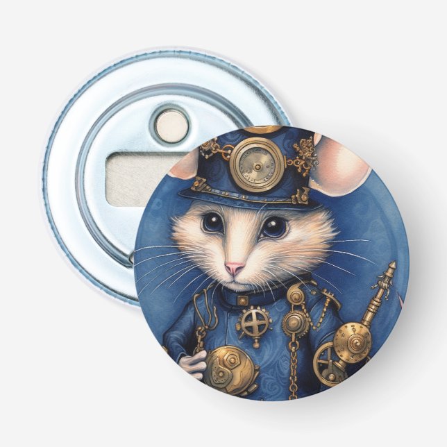 Muffinpounce Top Hat Steampunk Bottle Opener (Front)