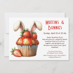 Muffins & Mornings – Easter Breakfast Party  Invitation