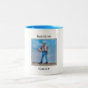 Muffler Man, Route 66, Gallup New Mexico Two-Tone Coffee Mug