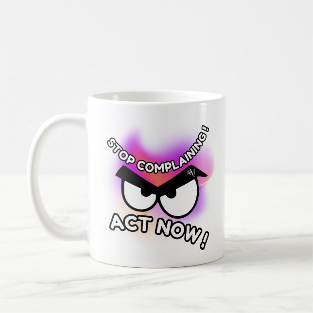Mug 11oz : Act Now (white) (Left)