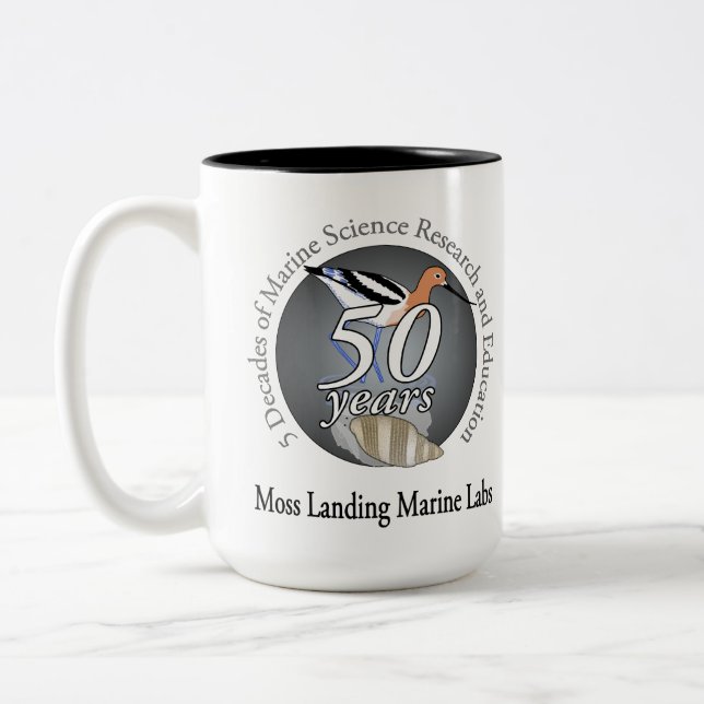 Mug (15 oz): two-tone, bird/invert (Left)