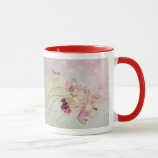 Mug, 18oz in a Grunge Orchid Design Mug