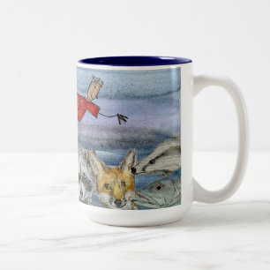 Mug (#1): Joanna Flying Over Animals