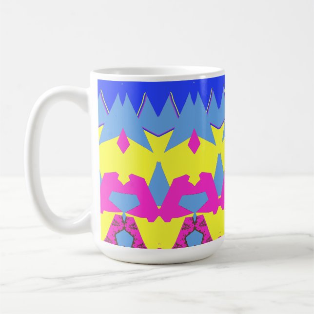 Mug, A classic multicolor seamless pattern design Coffee Mug (Left)