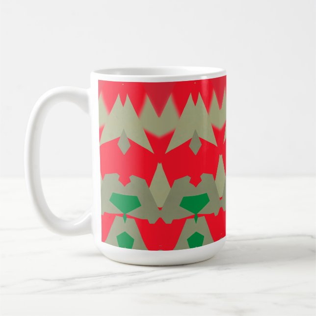 Mug, A classic multicolor seamless pattern design Coffee Mug (Left)