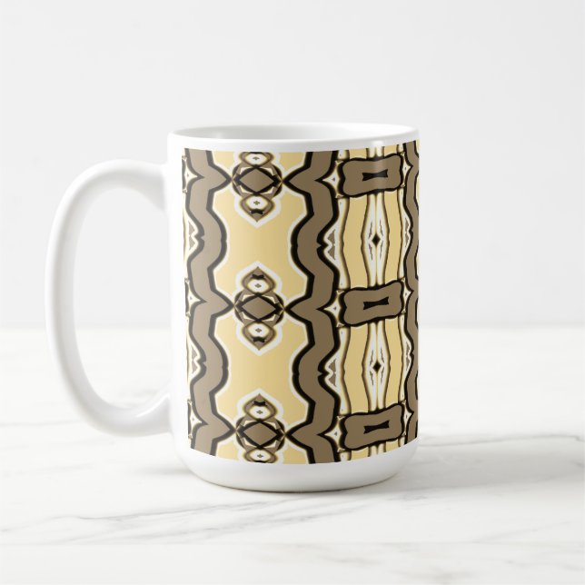 Mug, A vibrant multicolor seamless pattern design Coffee Mug (Left)