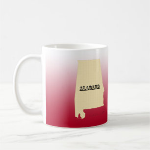 Mug - Alabama State Map with City