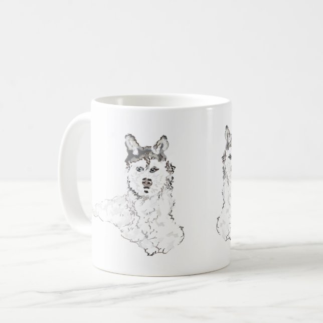 Mug : Alaskan Husky  (Front Left)
