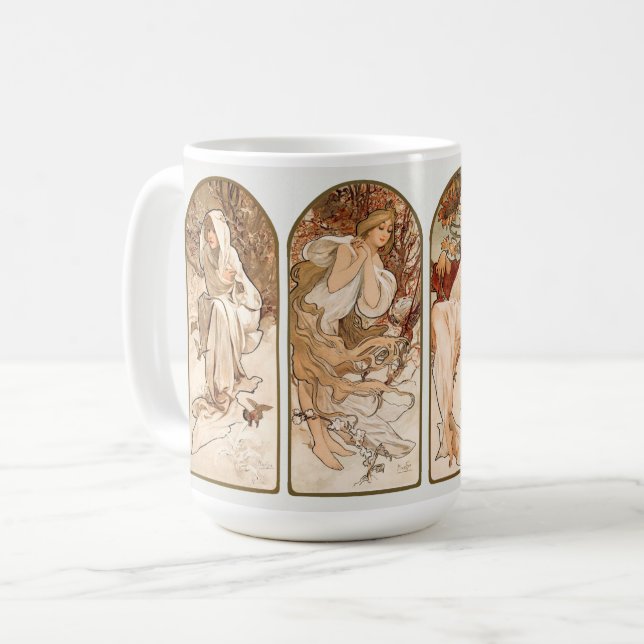 MUG : ALPHONS MARIA MUCHA : THE SEASONS (Front Left)