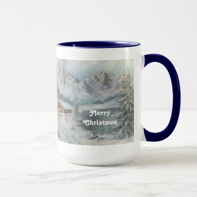 Mug Ann Hayes Painting Bavarian Snow Dream (Right)