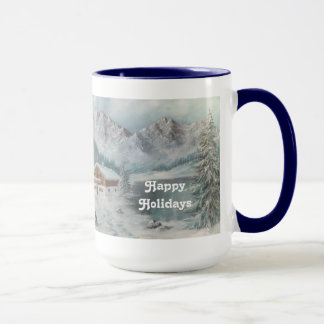 Mug Ann Hayes Painting Bavarian Snow Dream