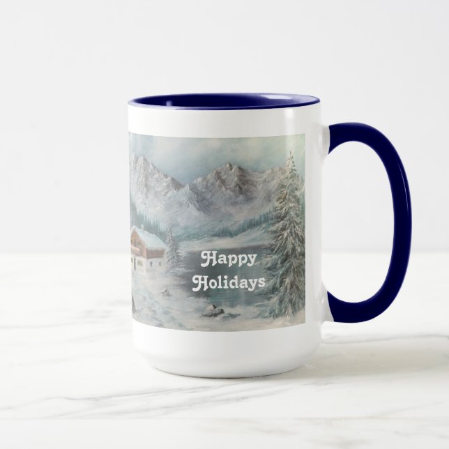 Mug Ann Hayes Painting Bavarian Snow Dream (Right)