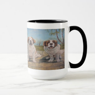 Mug Ann Hayes Painting Two St Bernards