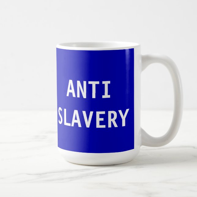 Mug Anti Slavery Blue (Right)