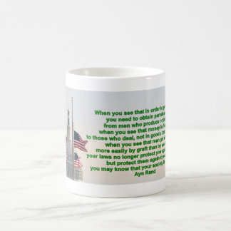 Mug - Ayn Rand - your society is doomed
