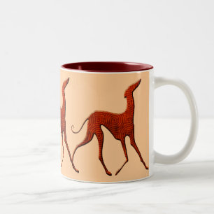 Mug Azawakh stylized