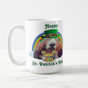 Mug Baby Basset Hound Happy St. Patrick's Day
