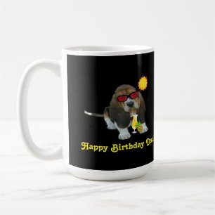 Mug Baby Basset Hound Summer Time Happy Bday Mum