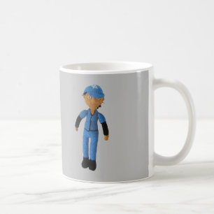 Mug - Baseball Player with Name on Gray