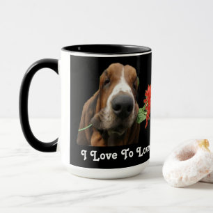 Mug Basset Hound I Love To Love