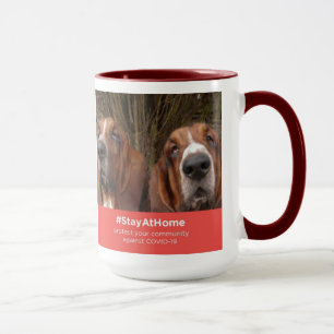 Mug Basset Hounds Stay At Home