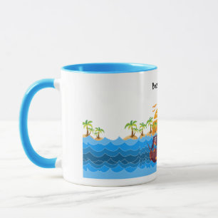 Mug Beach & Coconut - BruceWnTv
