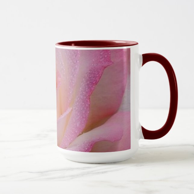 Mug Beautiful Pink Rose (Right)