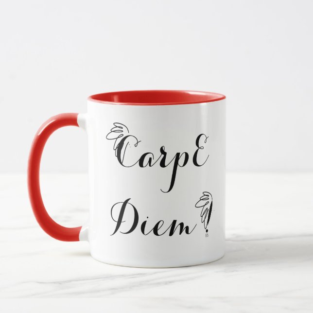 Mug bicolor 6 Carpe Diem (Left)