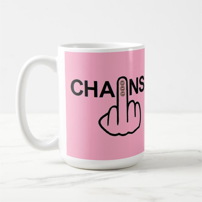 Mug Bird Flipping Chains Flip (Left)