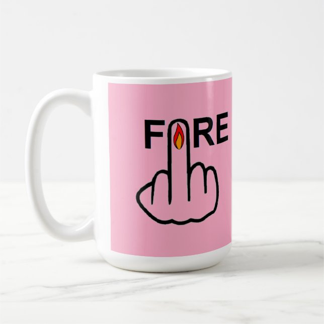 Mug Bird Flipping Fire Flip (Left)