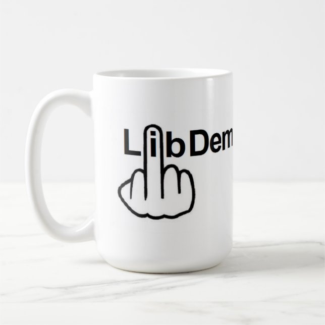 Mug Bird Flipping Lib Dem Flip (Left)