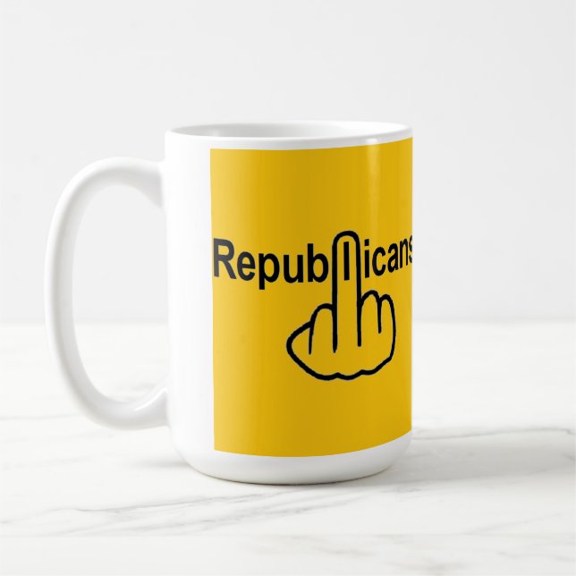 Mug Bird Flipping Republicans Flip (Left)