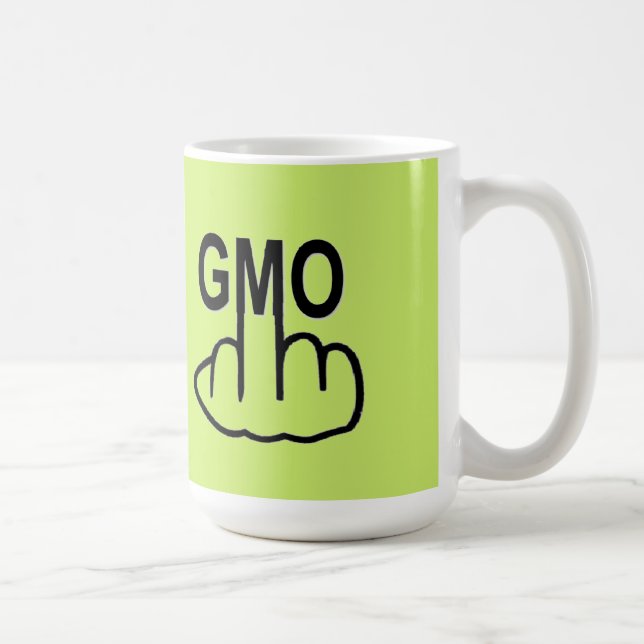 Mug Bird Flipping Say No To GMO (Right)